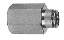 CONNECTOR FEMALE 3/8ODXF NICKEL PLATED BRASS - Instrumentation Parts